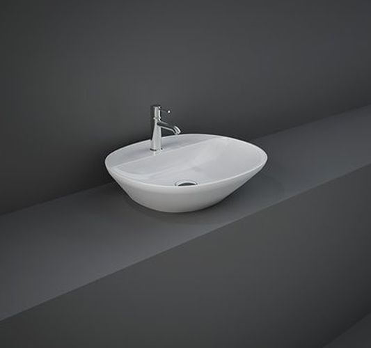 RAK Variant Countertop Oval Washbasin one tap hole NotJustTaps.co.uk